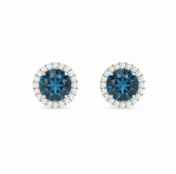 Orecchini Gazzola Gioielli Donna Amuleto in Oro bianco Topazio 0.95 Ct OR-900-16-1-9-TL-BR-N-F-VS - OR-900-16-1-9-TL-BR-N-F-VS